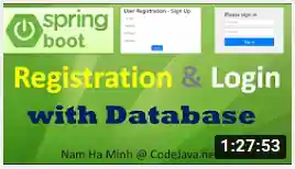 spring boot registration and login tutorial