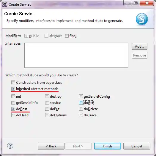 create servlet 3