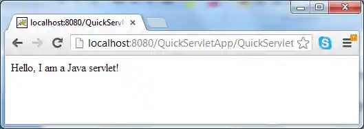 Test servelt with GET request