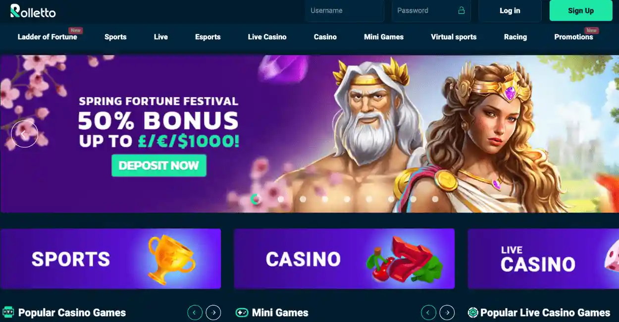 Roletto Non Gamstop Casino