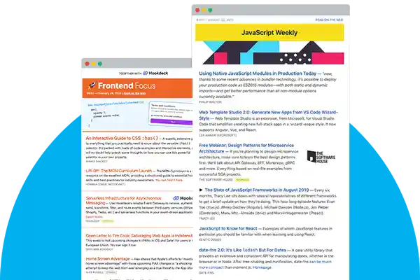 Our email newsleters