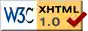 Valid XHTML 1.0