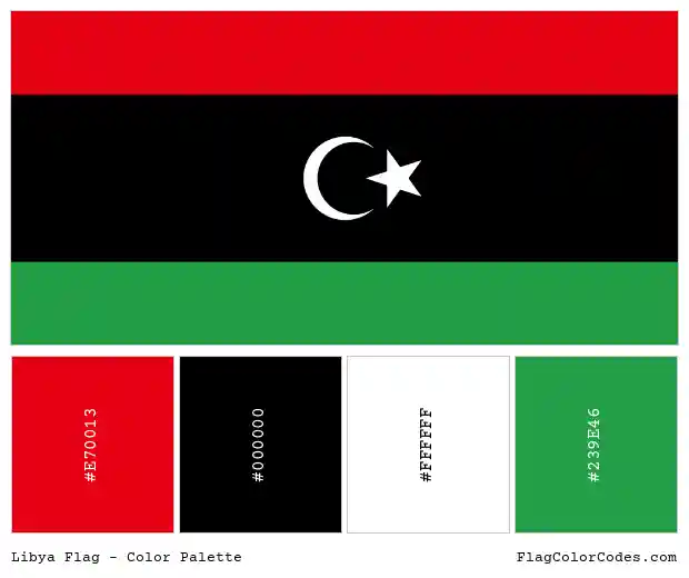 Libya Flag Color Palette