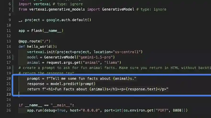 demo of code assist