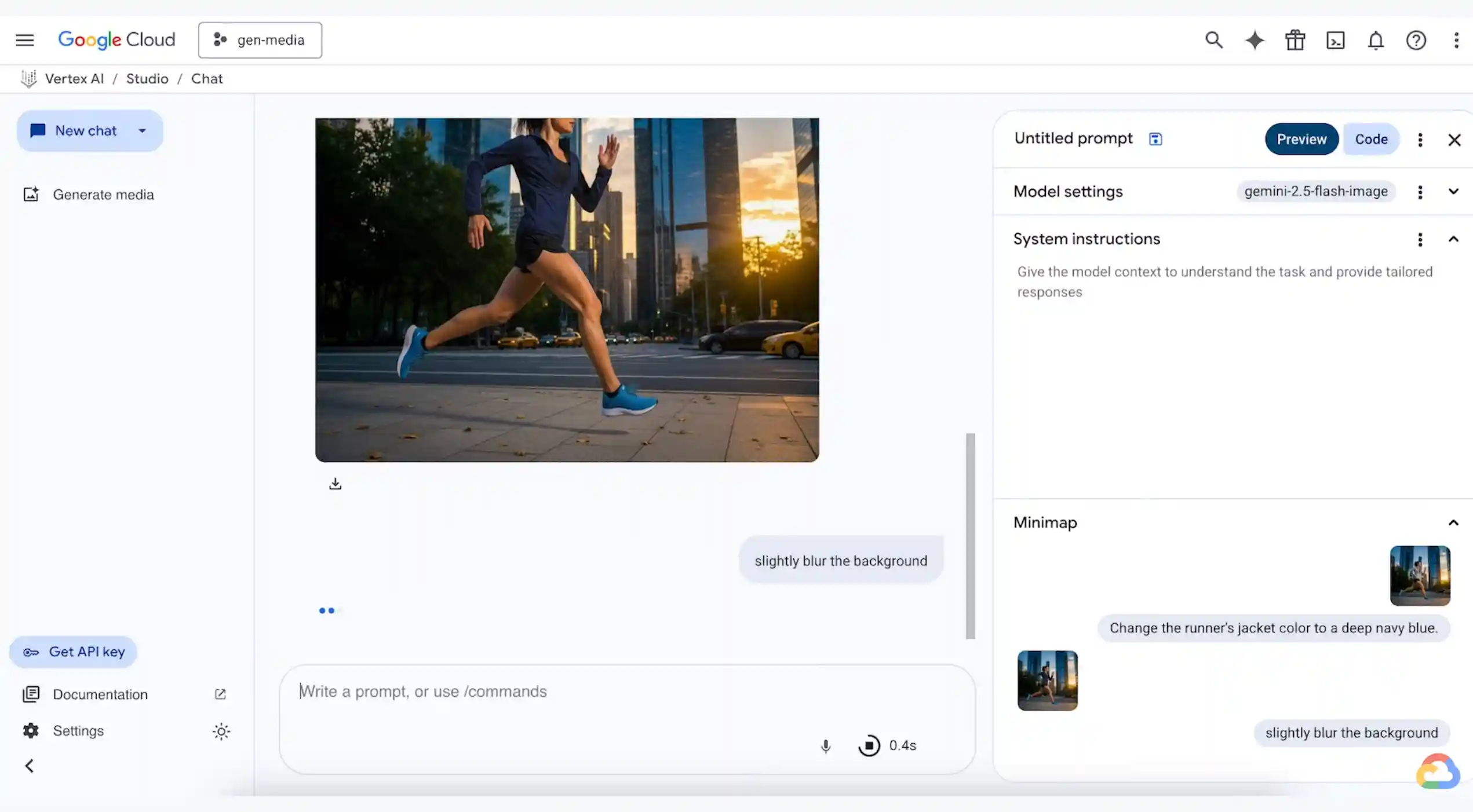 Image generation in Vertex AI Studio