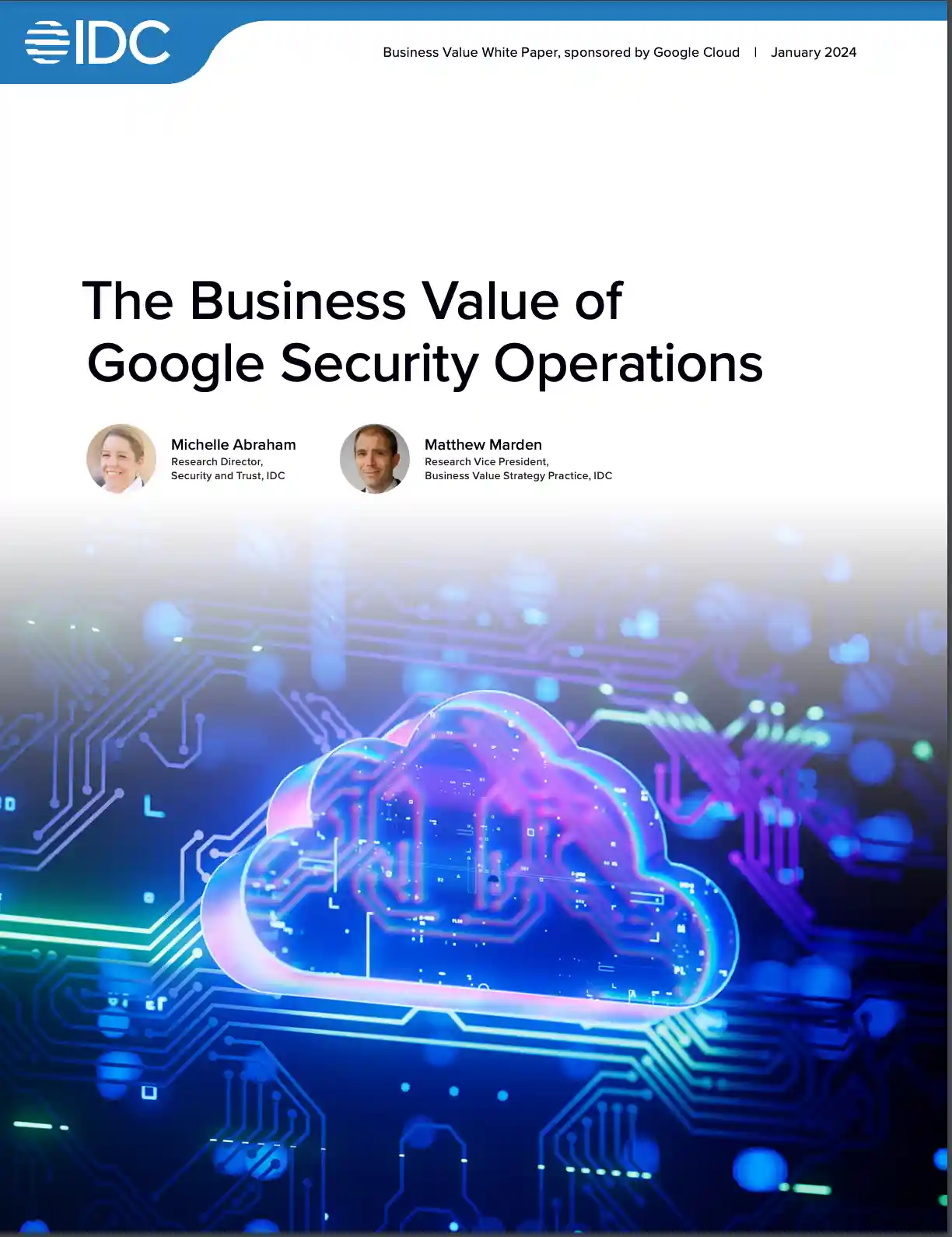The business value of Google SecOps written above the Google Cloud logo illustration