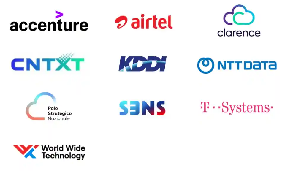 Sovereign Cloud operating partners logos