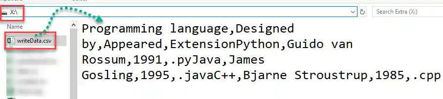 write CSV File in Python