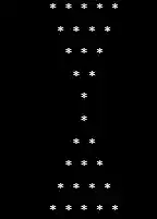 Sandglass star pattern program