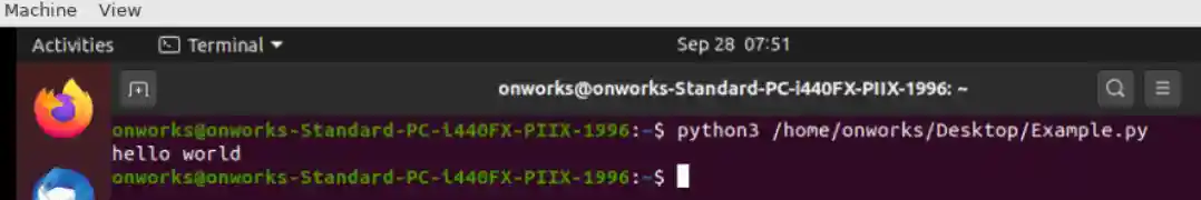 Run Python scripts using a file manager