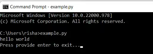 Run Python scripts using a file manager