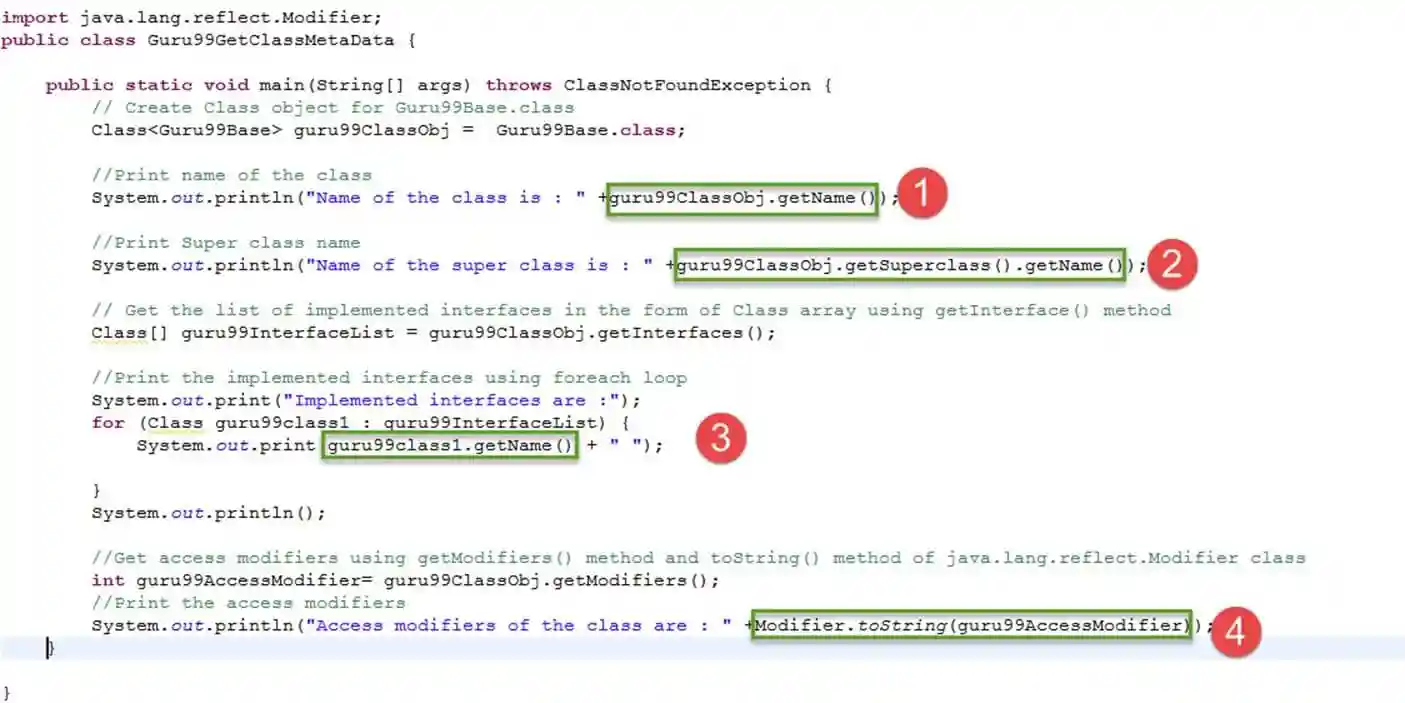 Get Metadata of Class
