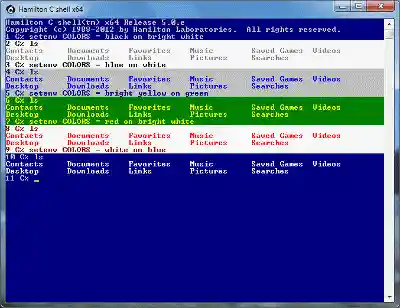 You can set the screen colors to your taste.