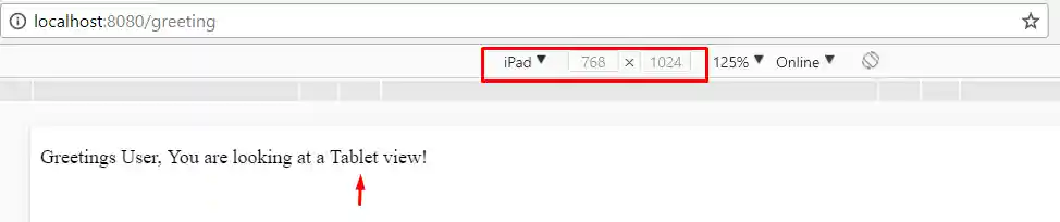 Spring Mobile To Detect Device