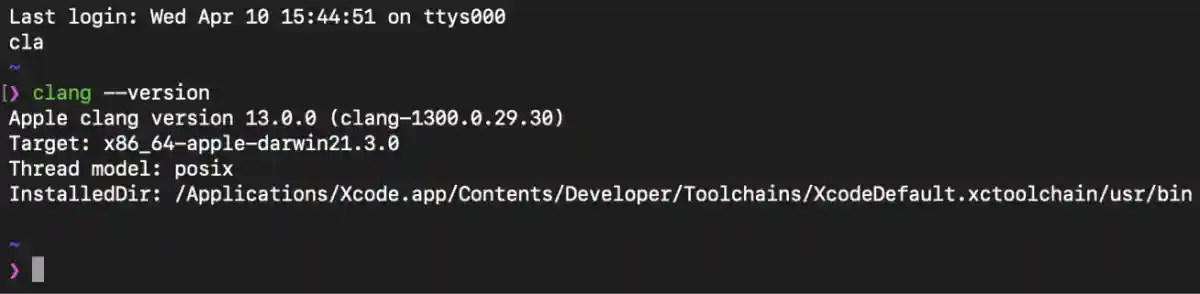 Checking Clang Version