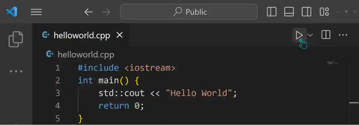 Hello World in C++