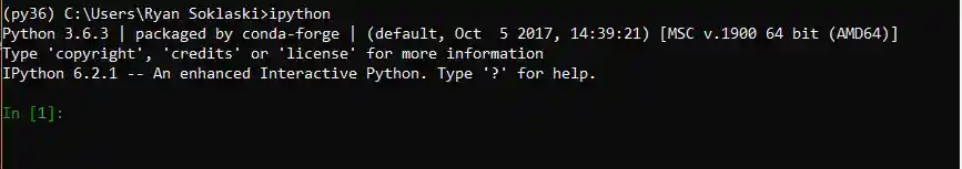 IPython console example