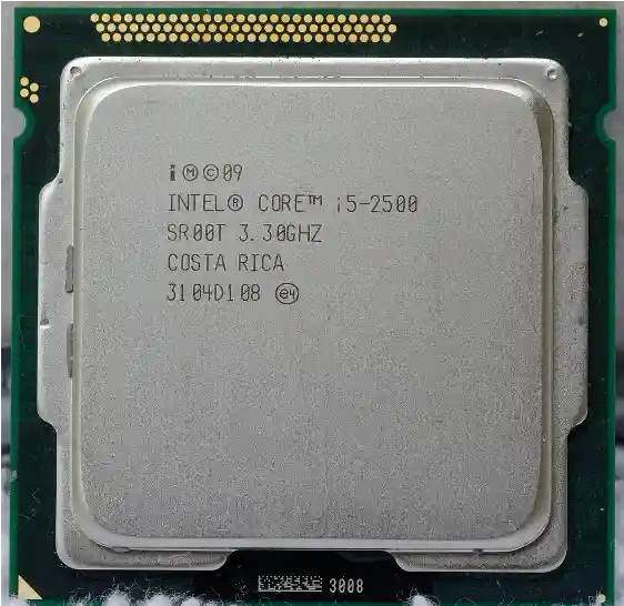 An Intel Core i5 processor package