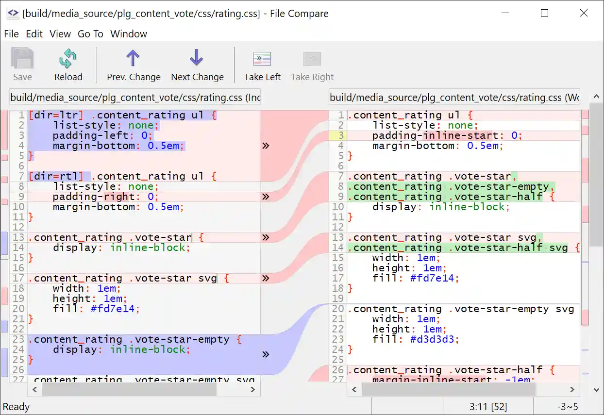 SmartGit screenshot showing interactive rebase with drag-and-drop commit reordering.
