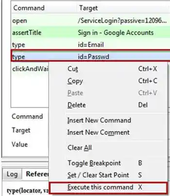 Execute this command