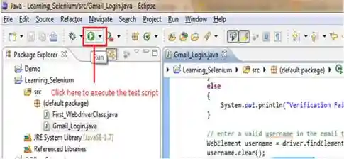 Eclipse’s menu bar