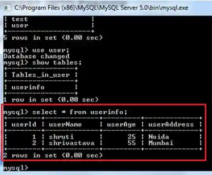 List all the records