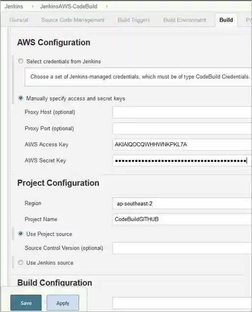 9 Project Configuration