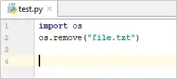 Python - delete file