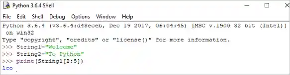 python slicing example 1