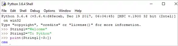 python slicing example 2