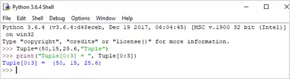 Python Data type - tuple example 2