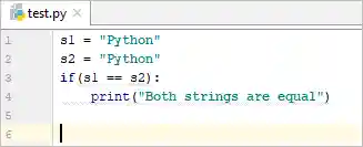 Python string compare