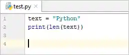Python string length