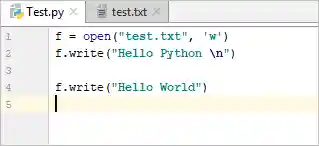 Python - write data to file