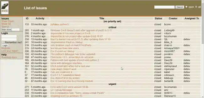 Eric Python screenshot2