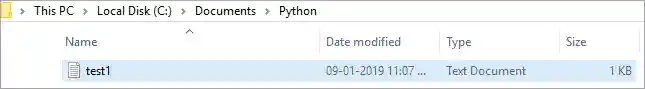 Python - After renaming the file