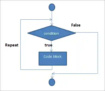 flow diagram of “while” loop