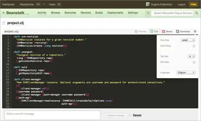 beanstalk dashboard