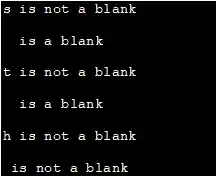 Isblank output