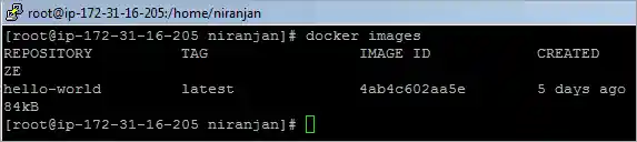 List all Docker images