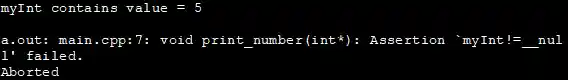 C++ assertion