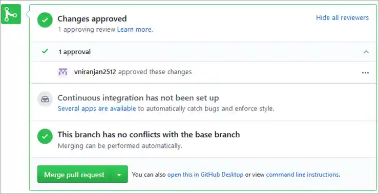 Changes Approved