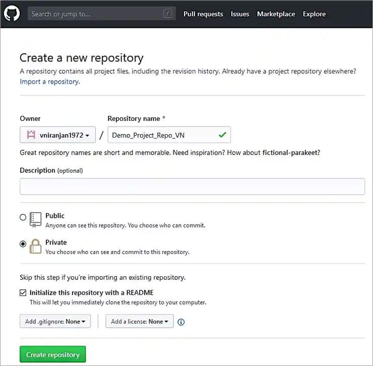 Create Repository