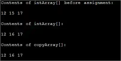 Java Copy Array using for loop