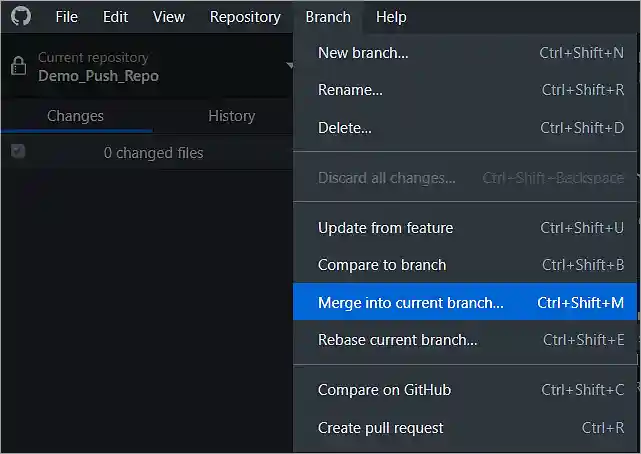 Merge into current branch
