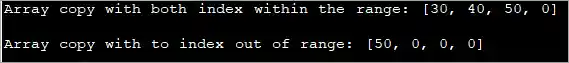 Using Arrays.copyOfRange