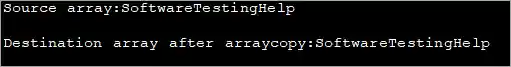 Using System.arraycopy