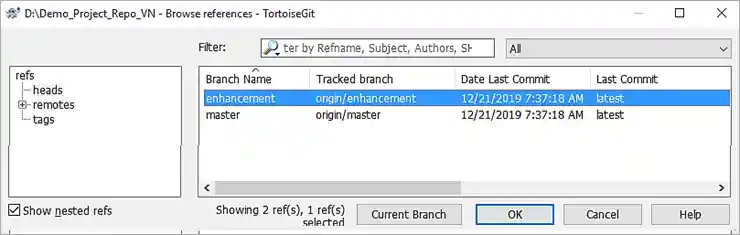 Local enhancement branch