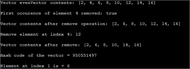 Complete Vector example