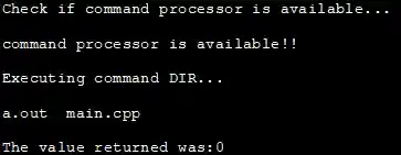 output - command processor